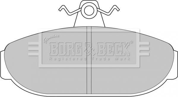 BORG & BECK stabdžių trinkelių rinkinys, diskinis stabdys BBP1079